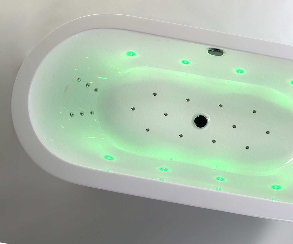 Genesis free-standing bathtub with the AIR+ system