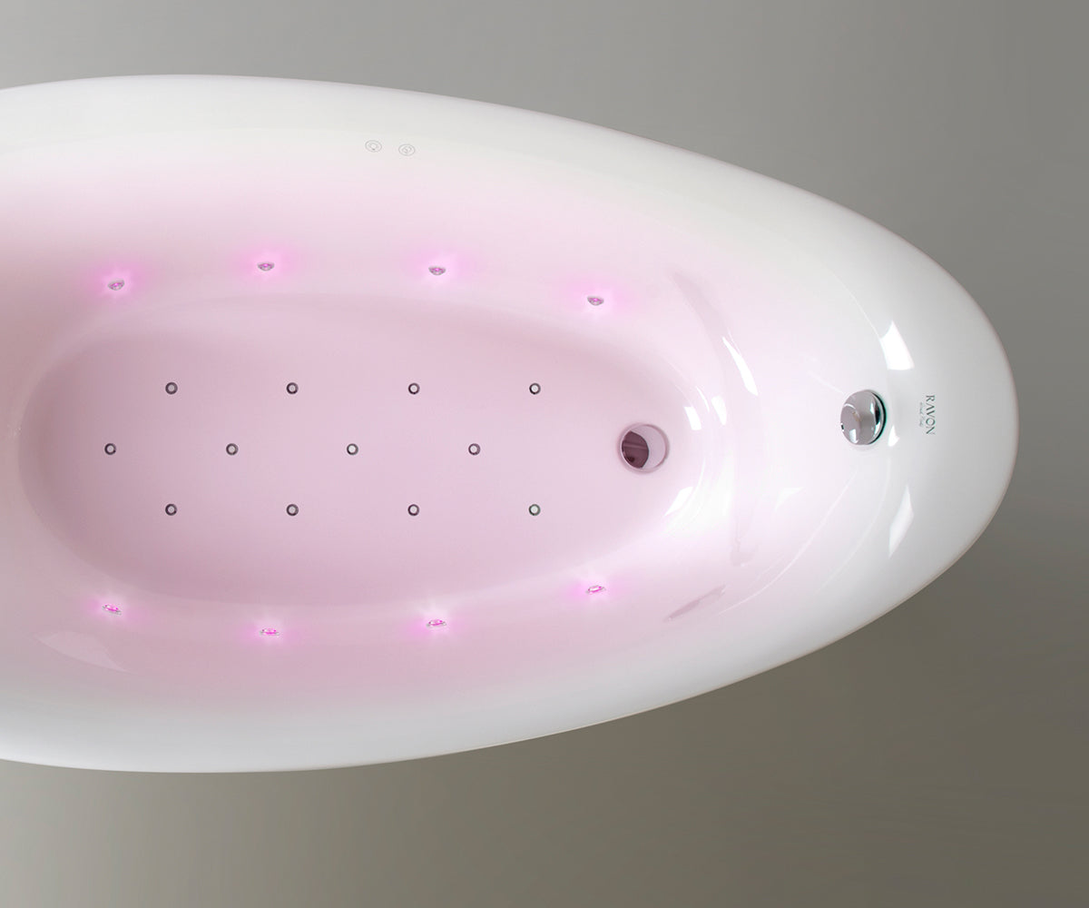 Euphoria freestanding bathtub with the AIR+ system