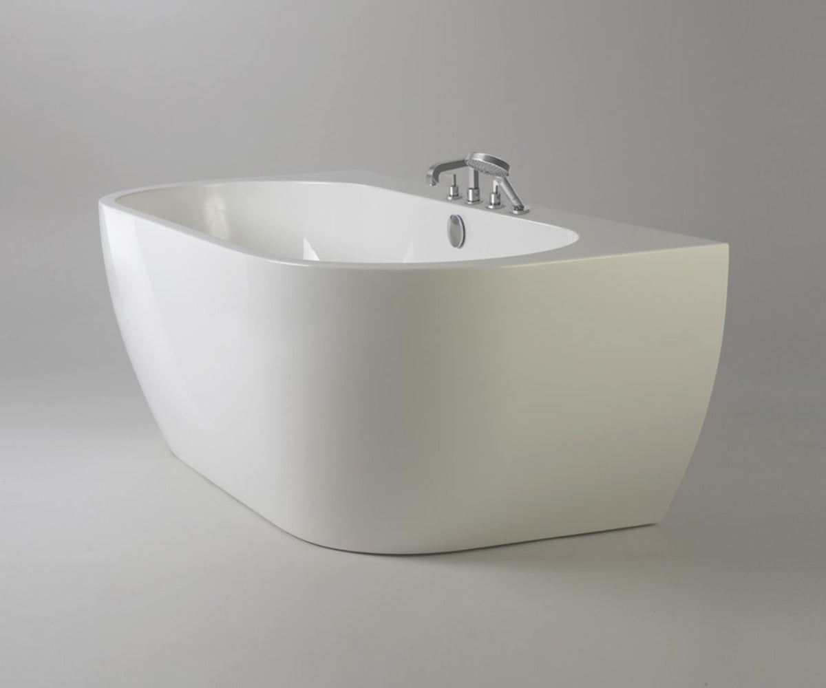 Free-standing bathtub - wall-mounted Sensual Wall with AIR+ system