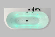 Free-standing bathtub - wall-mounted Sensual Wall with AIR+ system