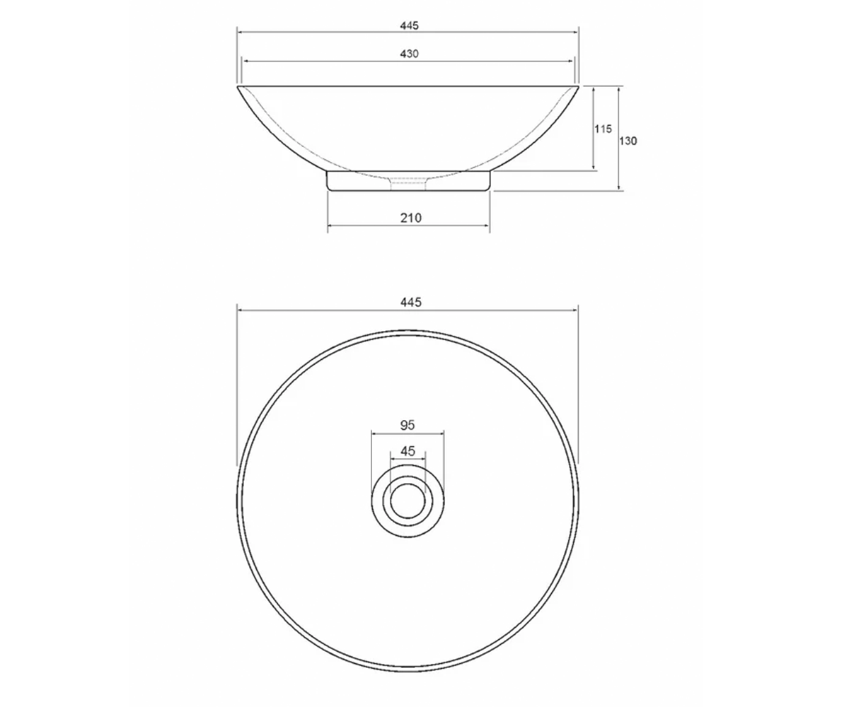 Vision Edge countertop washbasin